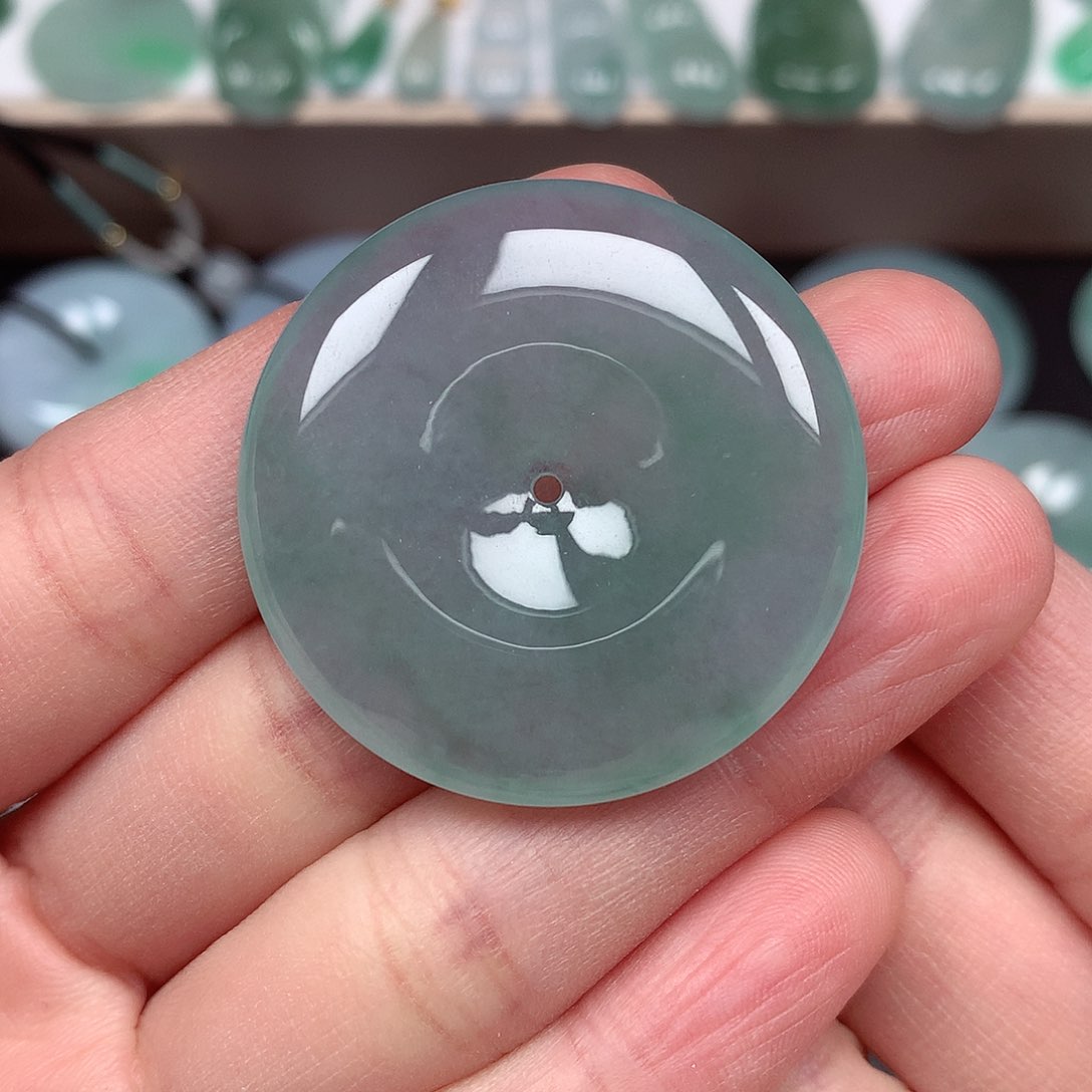 翡翠颈饰未镶嵌平安扣A