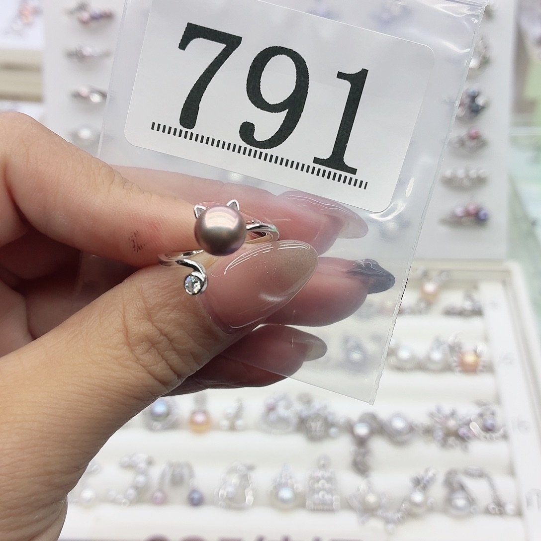 ʚ***ɞ银S925镶嵌珠宝奇石淡水珍珠791