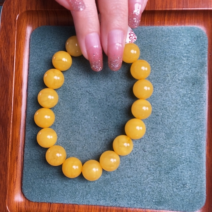 张***装蜜蜡未镶嵌手链手串