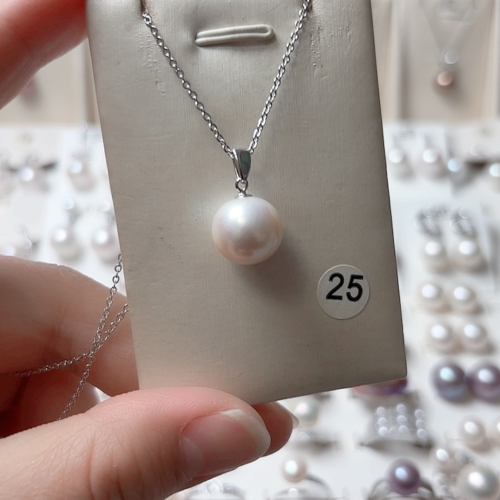 淡水珍珠颈饰银S925镶嵌