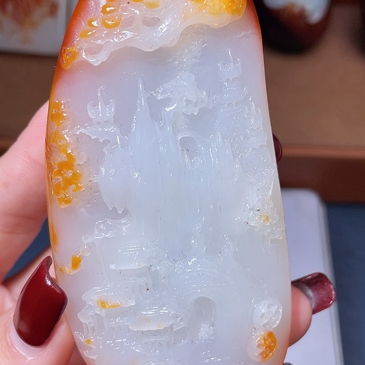 和田玉未镶嵌颈饰X7