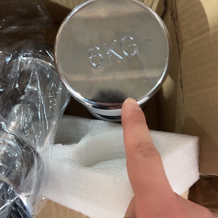 全新电镀纯钢6公斤一对