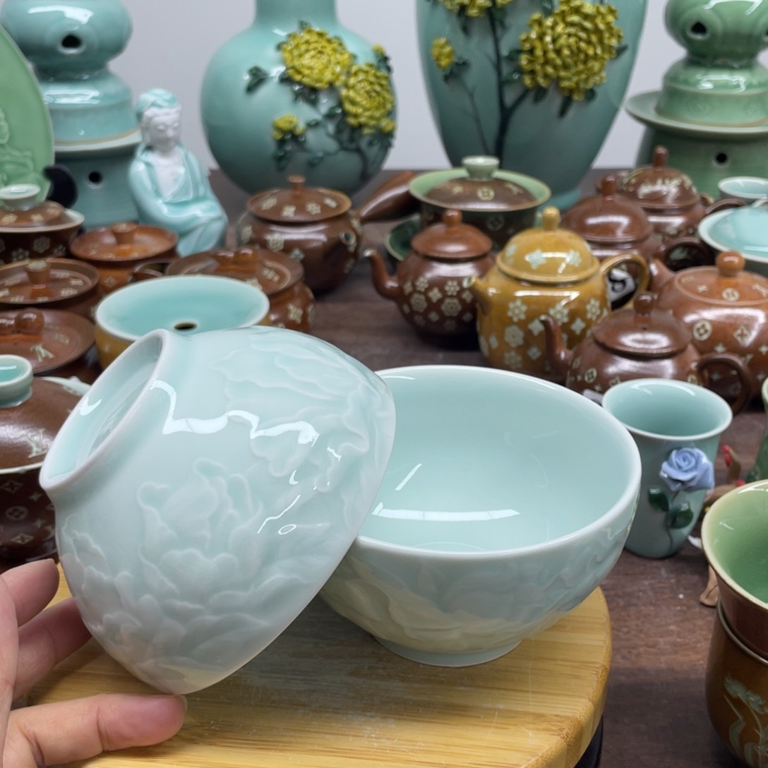 微瑕特价青瓷青瓷11.2厘米