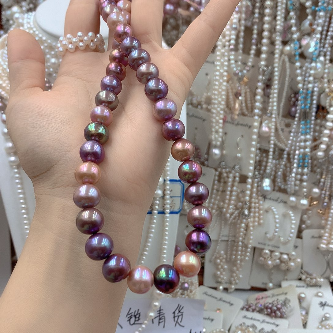 快***虎淡水珍珠银S925镶嵌耳饰