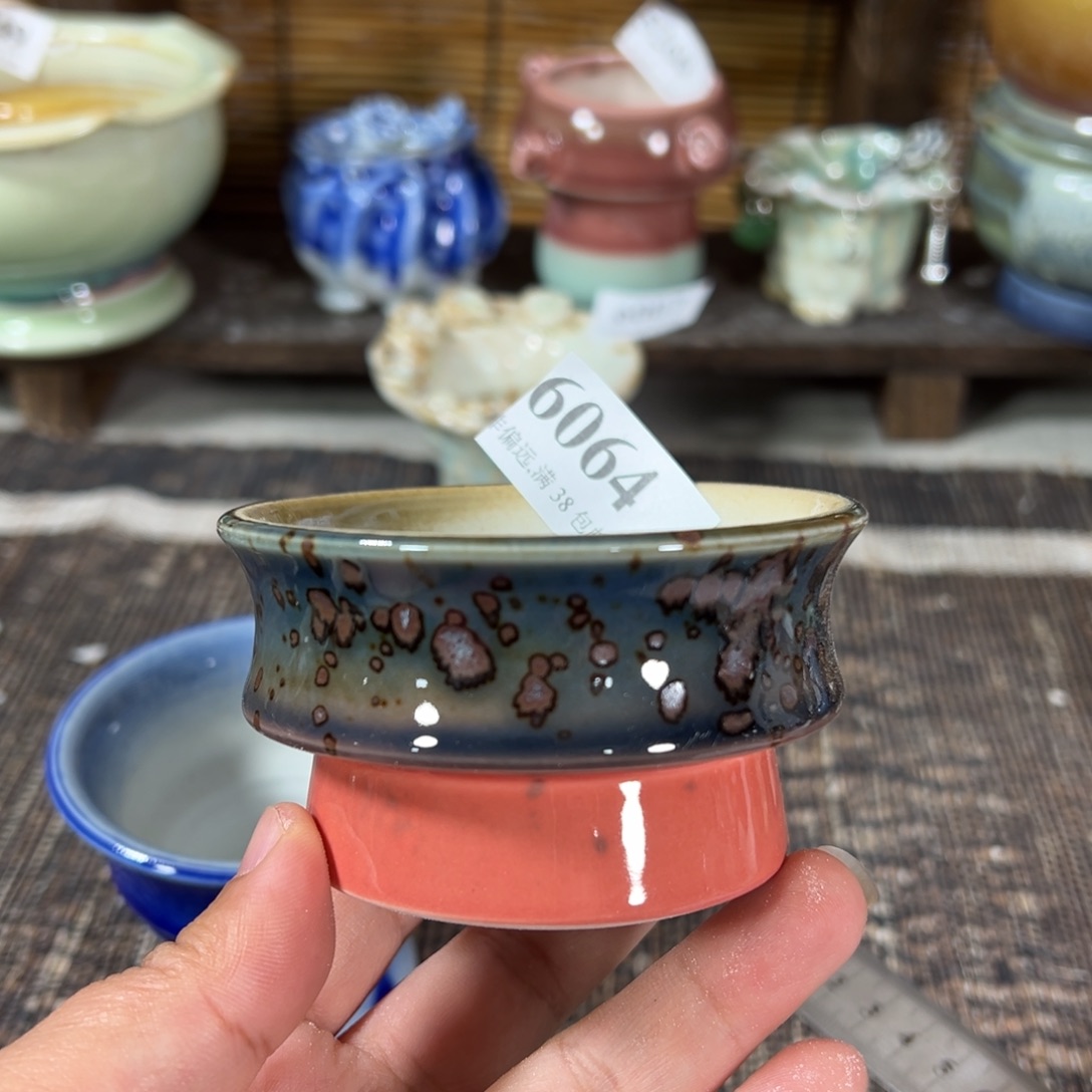 红陶景德镇手工花盆