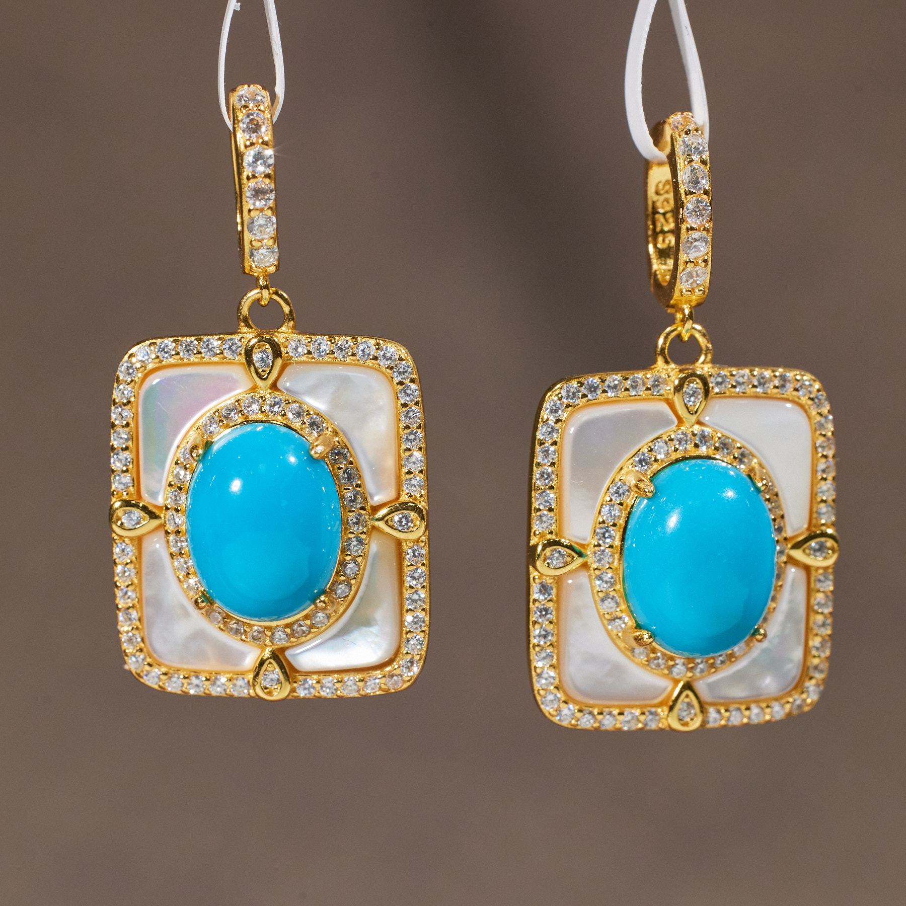 【玉峰珠宝丨安娜严选】绿松石吊坠S925银美松【N6785】多样性发一