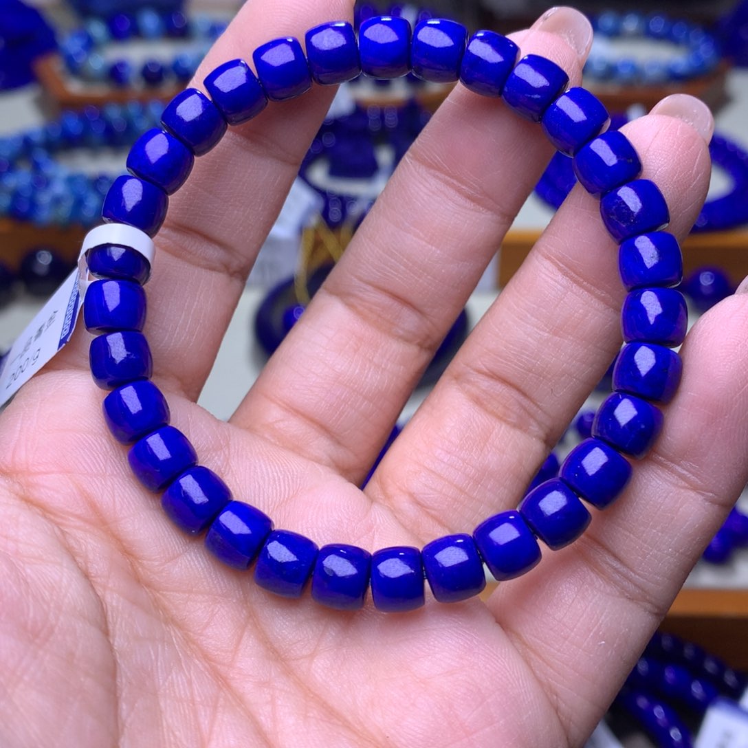 青金石手链未镶嵌7m