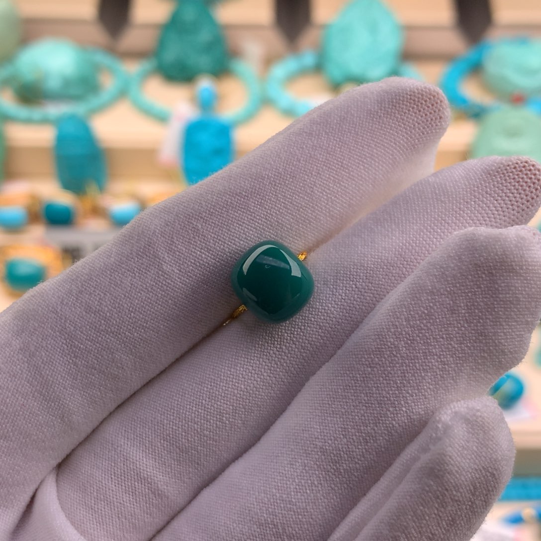 绿松石珠宝奇石未镶嵌9.9-8.7