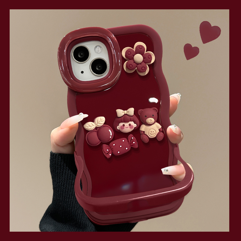 蔷薇花女孩适用苹果17华为oppo/vivo小米iPhone16双支架手机壳