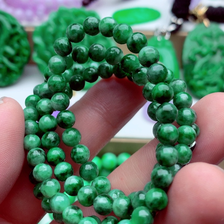 翡翠未镶嵌毛衣链