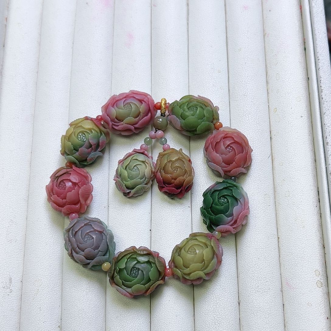 玛瑙/玉髓手串未镶嵌可****孩