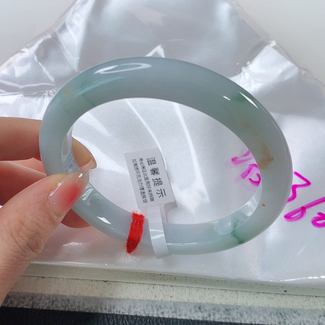 翡翠手镯未镶嵌 正圈64大圈口⑨⑤