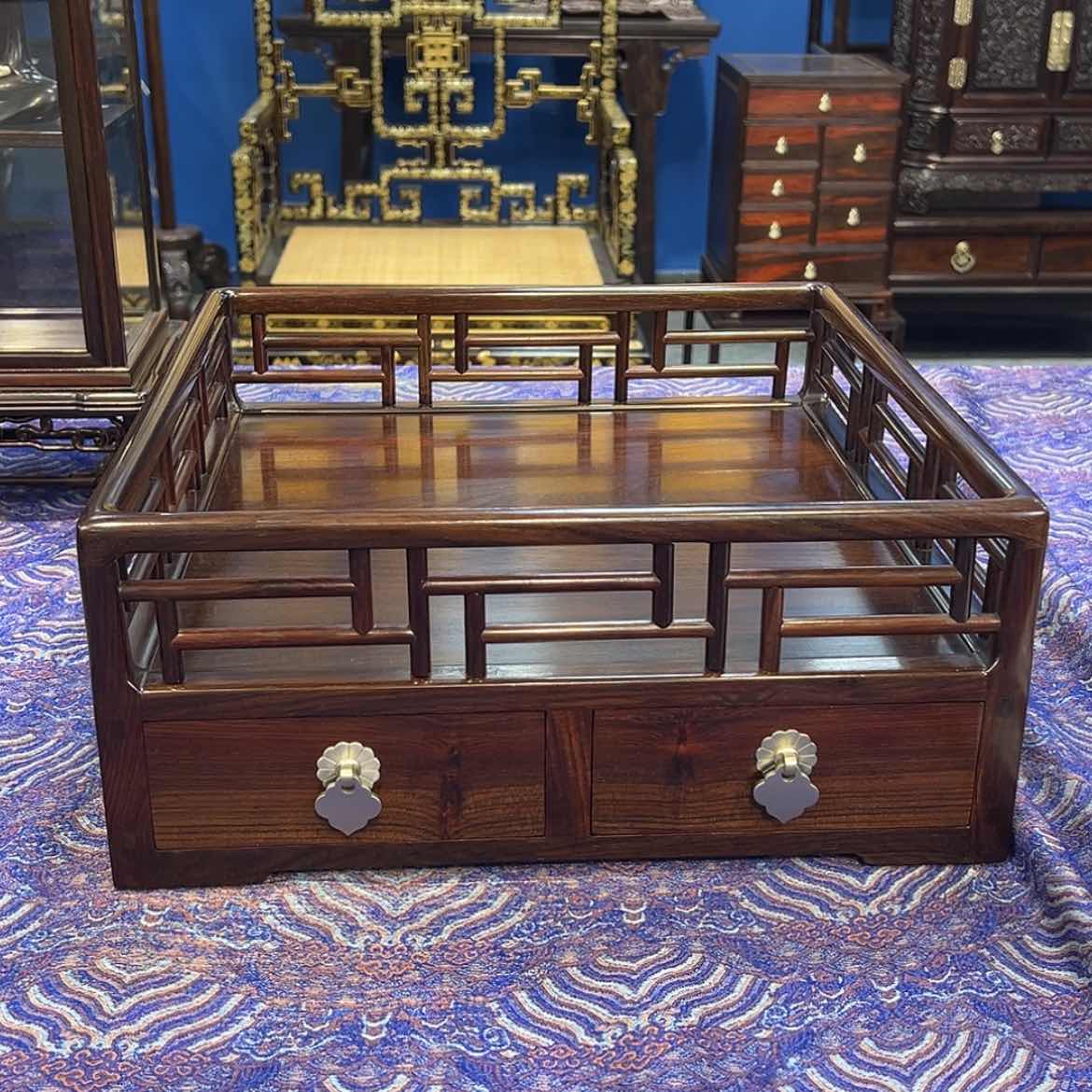 【闪购商品】红酸枝木类成套家具都承盘