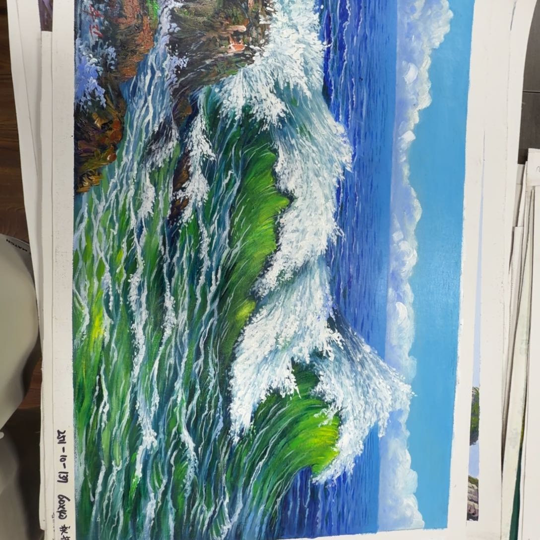 油画加油加油努力加油努力