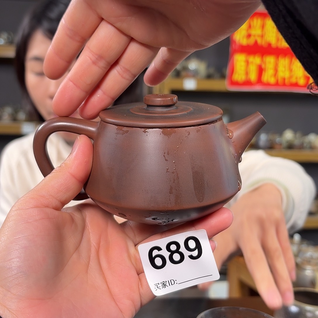 杯坭兴陶纯原矿泥料纯手工壶