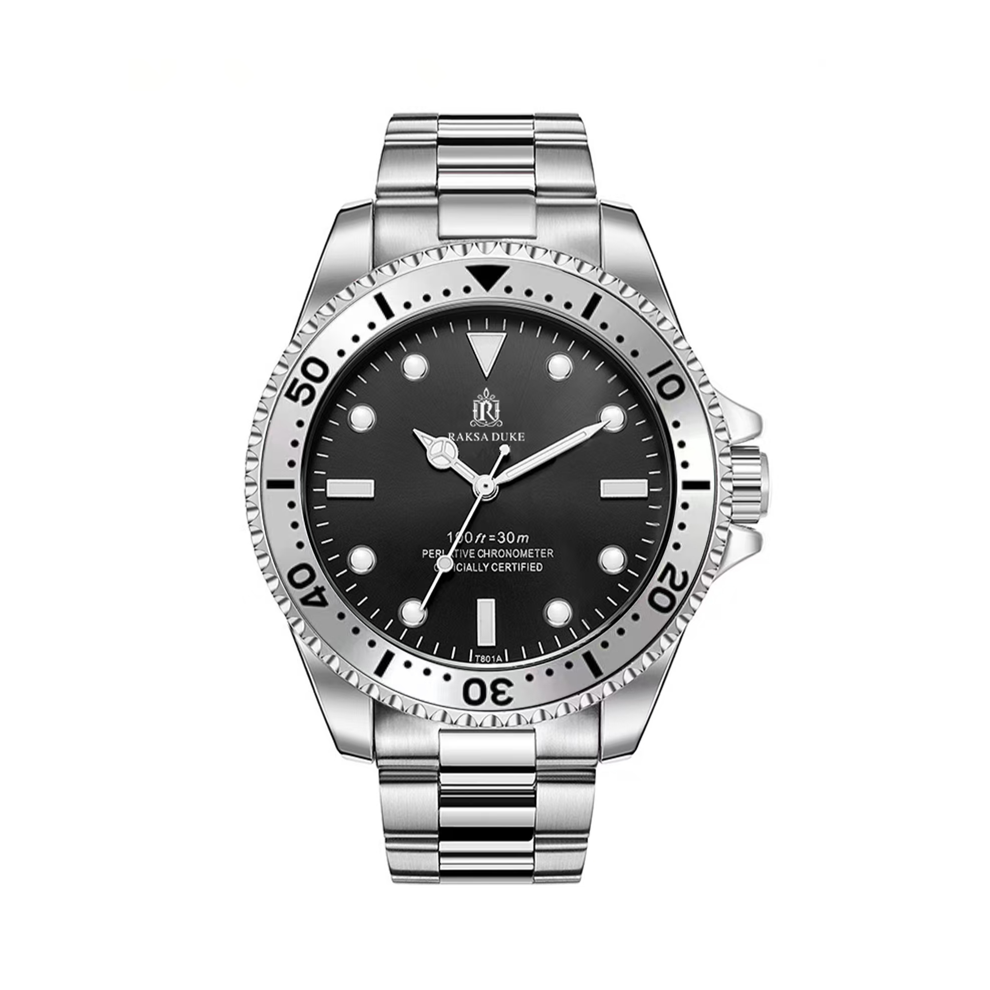 罗萨公爵黑鬼王-超强夜光男士时尚机械腕表MC-SS