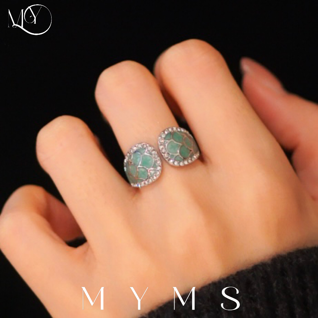 蓝色简约大气戒指diM-045