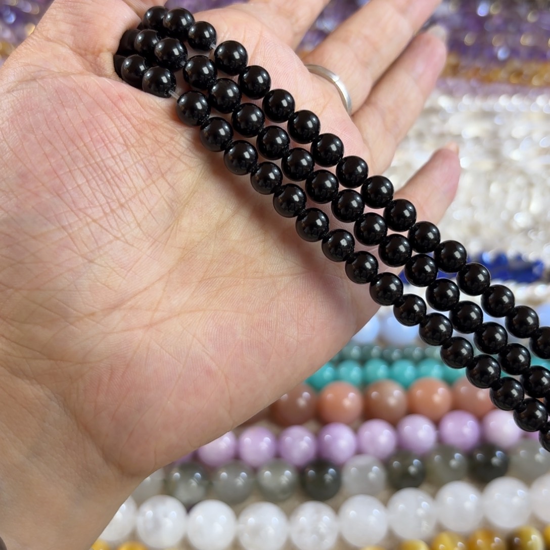 玛瑙/玉髓未镶嵌珠宝半成品黑玛瑙卡6