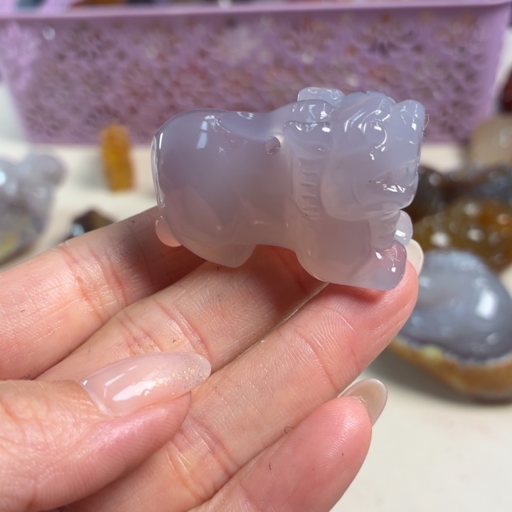 玛瑙/玉髓未镶嵌吊坠(不含链)