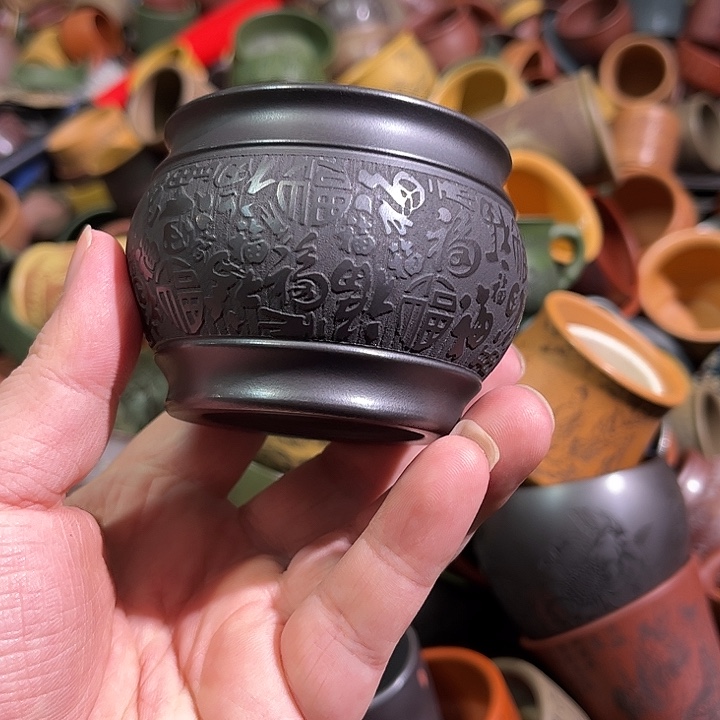 紫砂茶杯全手工紫砂主人杯