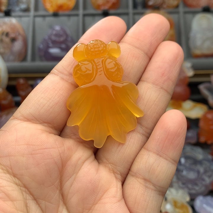 月***情玛瑙/玉髓未镶嵌颈饰