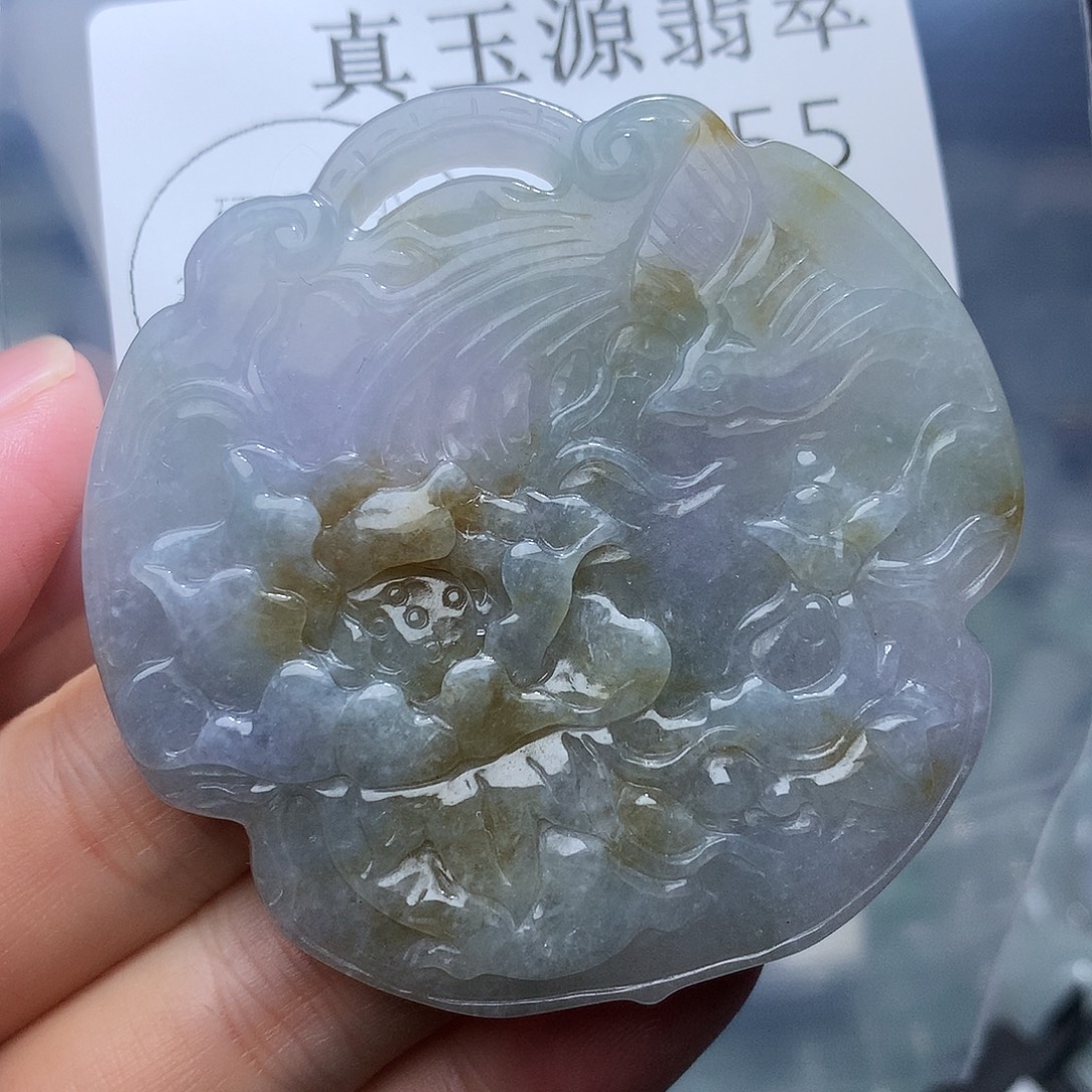 翡翠未镶嵌颈饰955