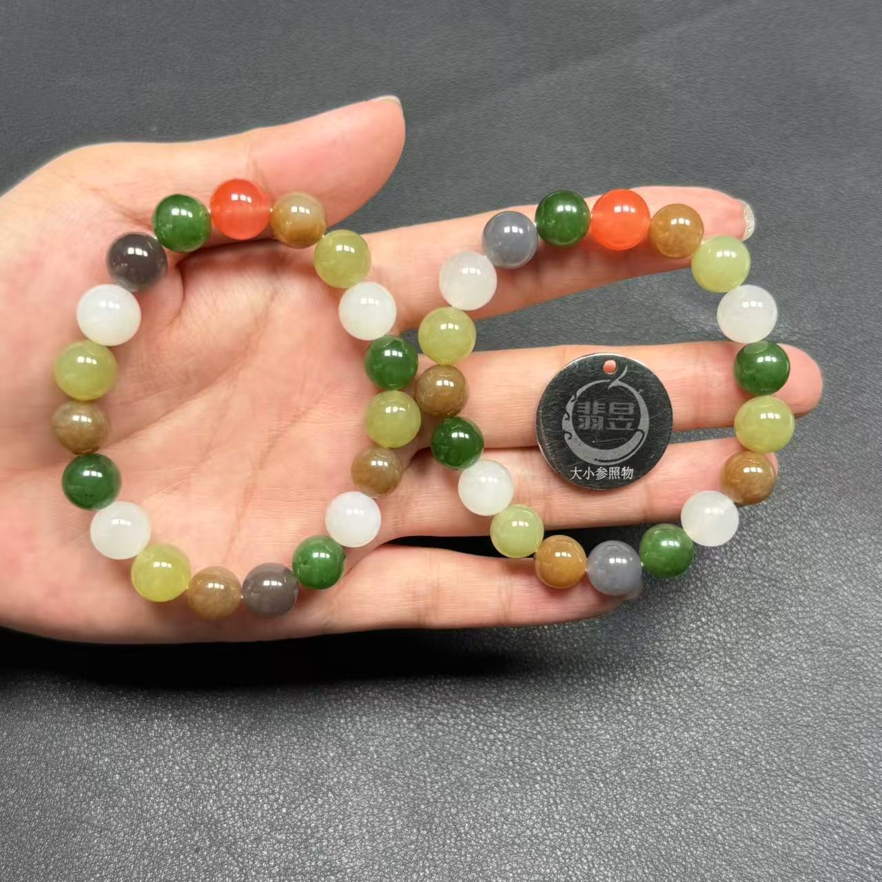 翡昱-N6-36302-531-和田玉手串/约9+/约18颗/-多样性发其一-C