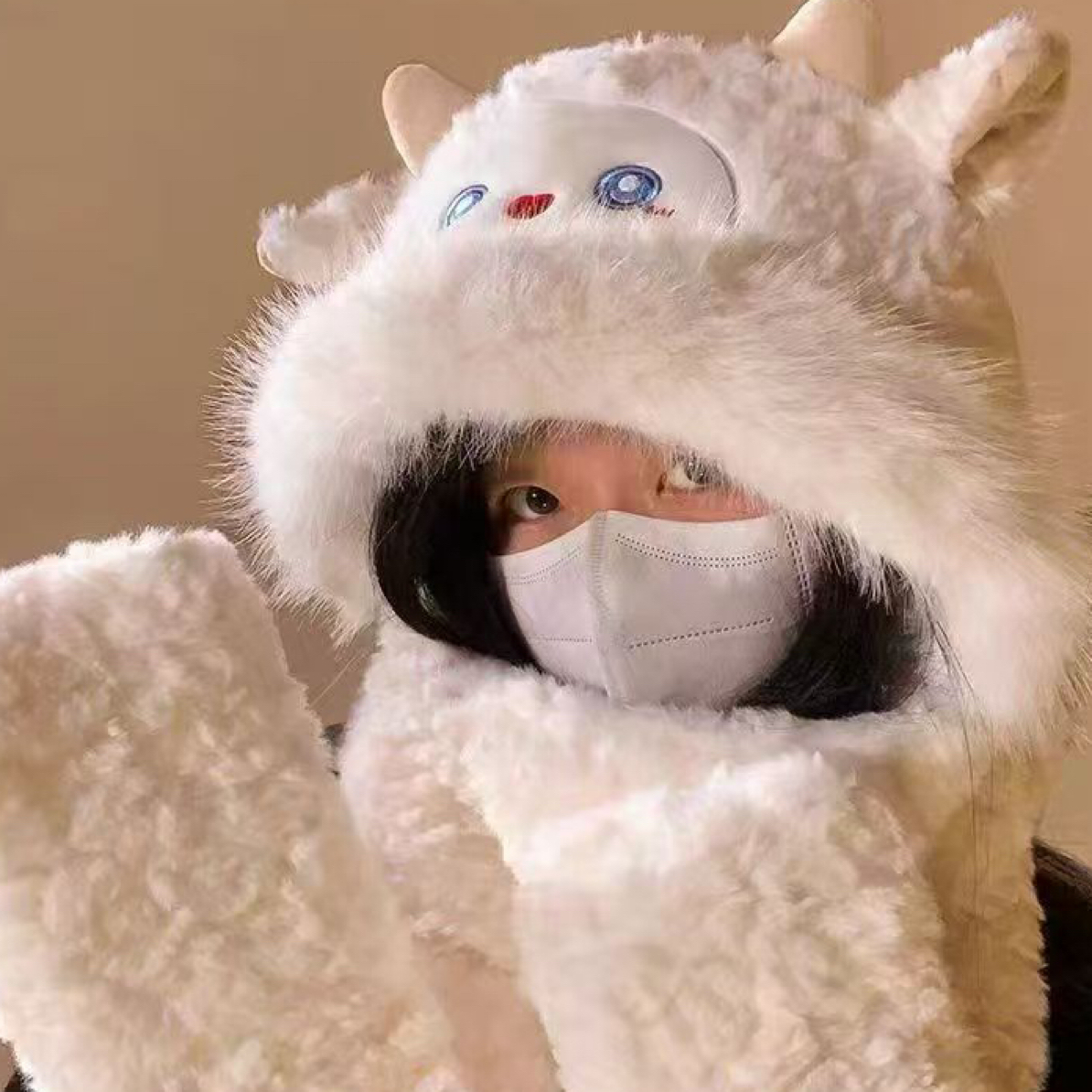 越越女装帽帽围脖(各种精品)长加绒立领气质打底包袖刺绣高领国风