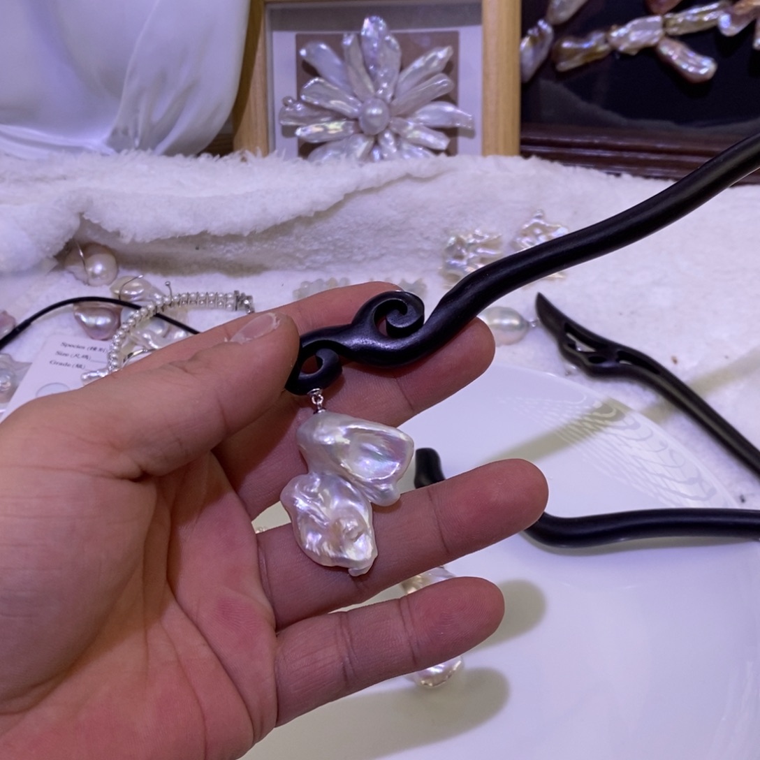 慵***懒珠宝奇石淡水珍珠未镶嵌