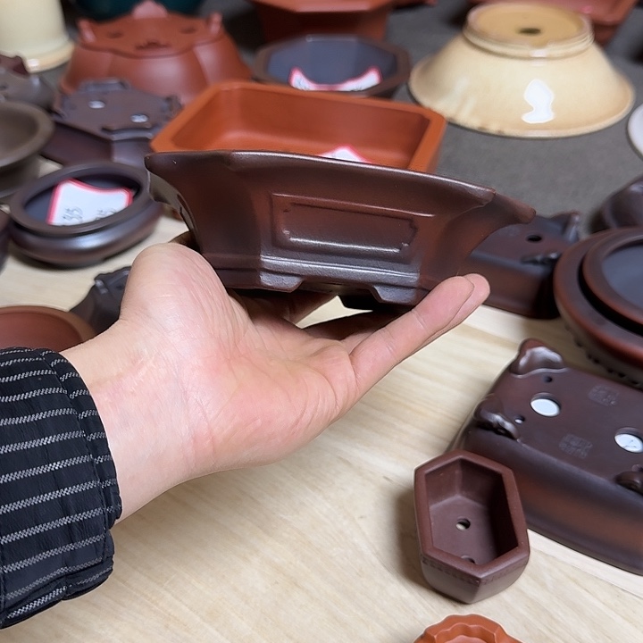 红陶心**迁紫砂手工花盆