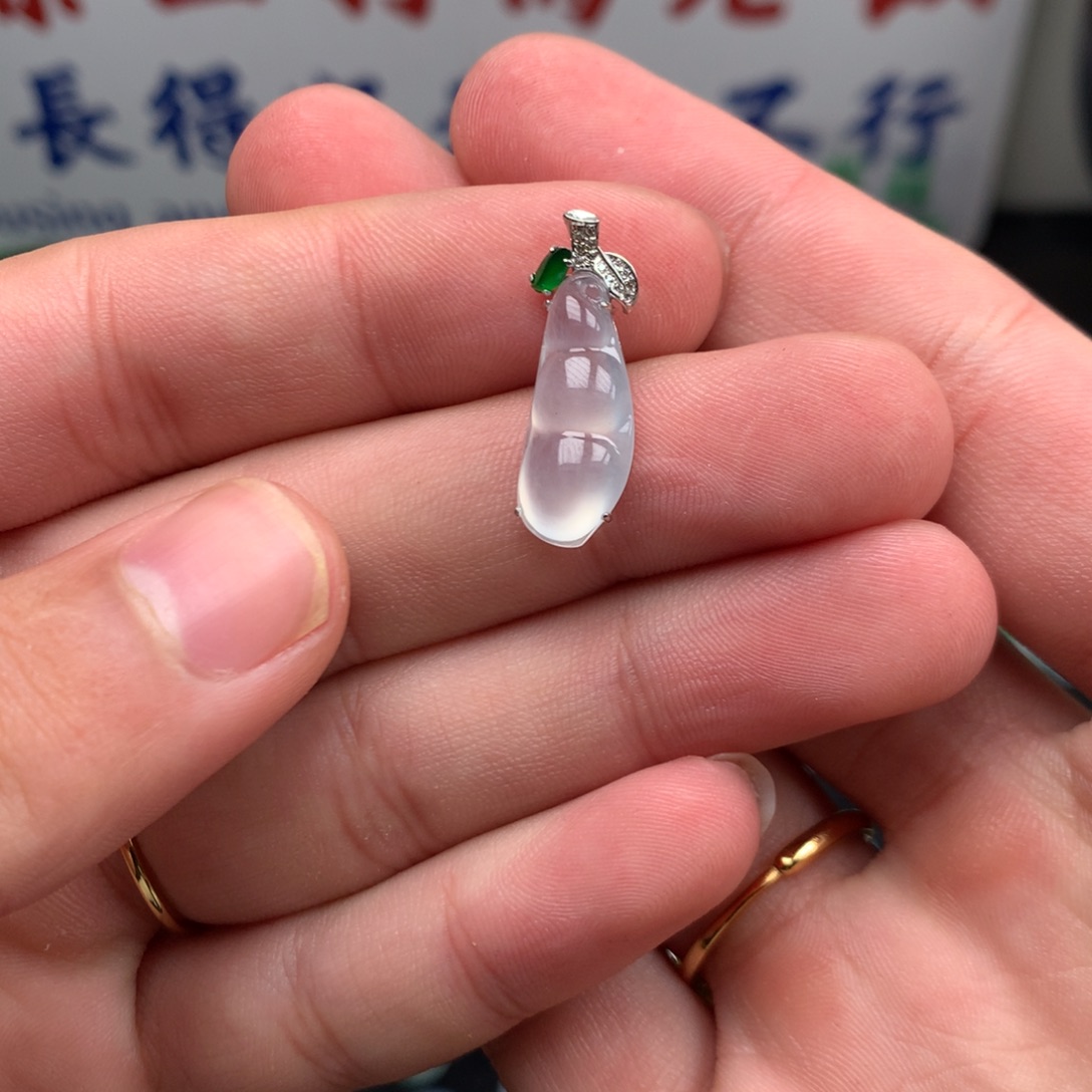 翡翠未镶嵌颈饰你是