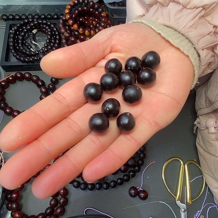 遇***惜佛心果手串无患子散籽100颗