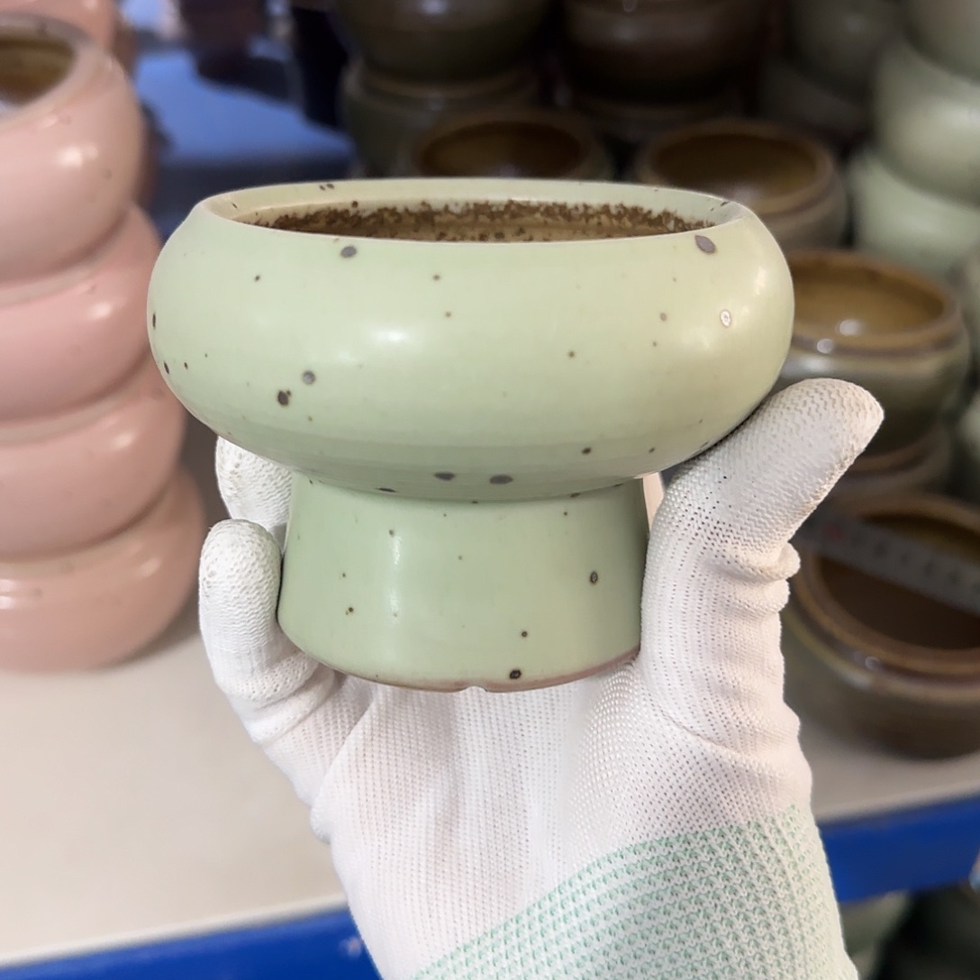 瓷片景德镇手工花盆