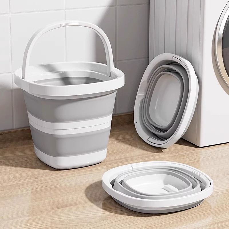 宿舍洗衣桶便携式可折叠水桶车载户外加厚小洗车桶车用钓鱼桶旅行