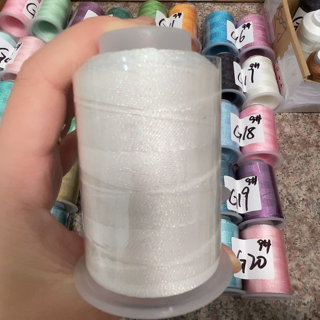 聚酯纤维6股50克星空五光十色白2个