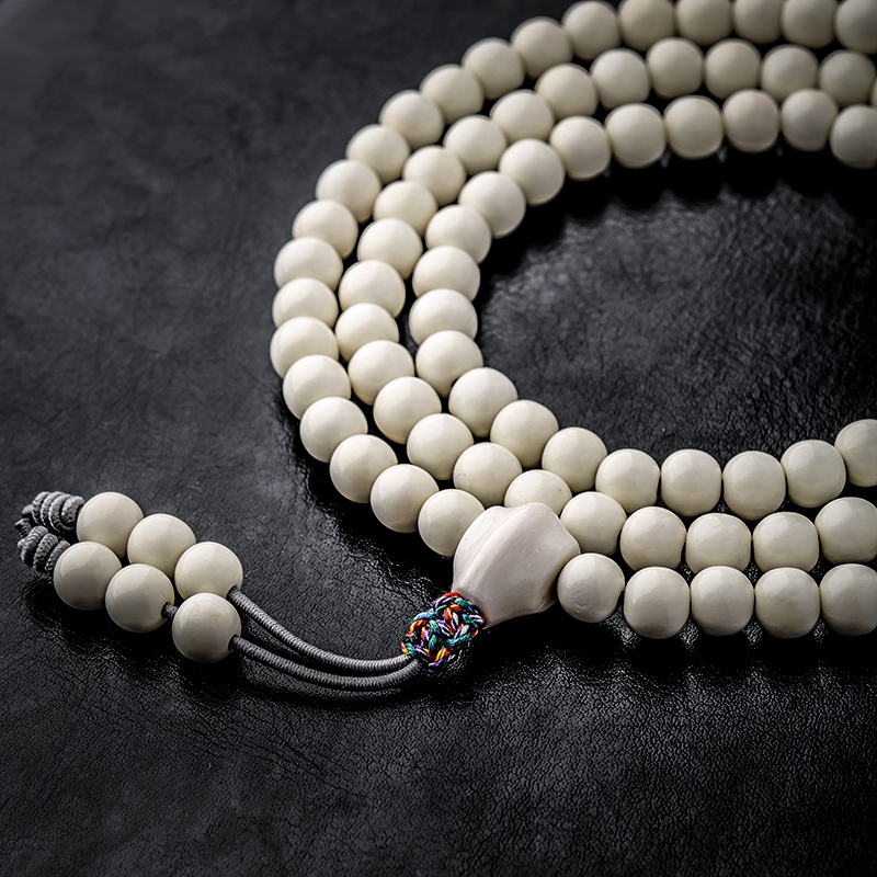 圆珠 精美人工养殖鹿角8mm*108颗 搭配鲨鱼背