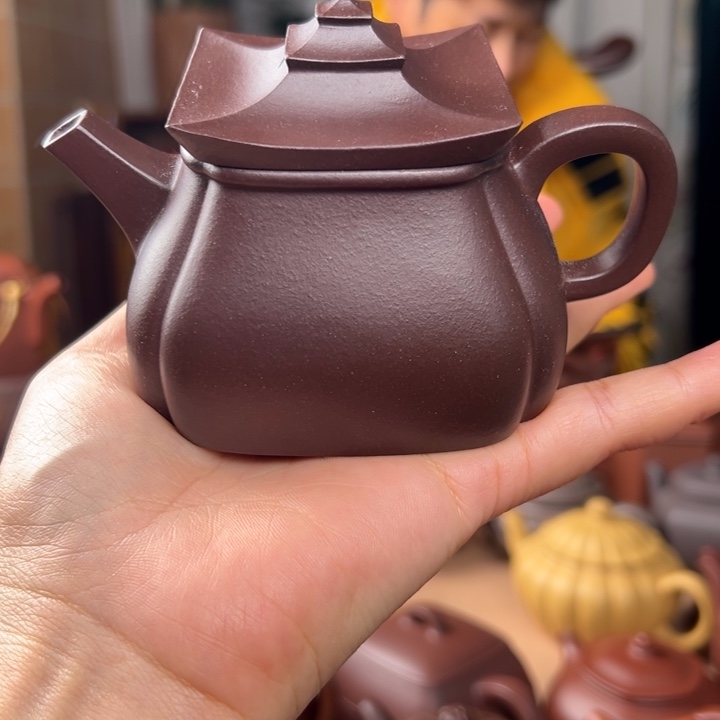 紫砂茶壶紫泥宝塔