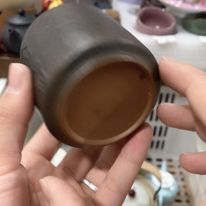 陶瓷茶具全部清清完回家过年