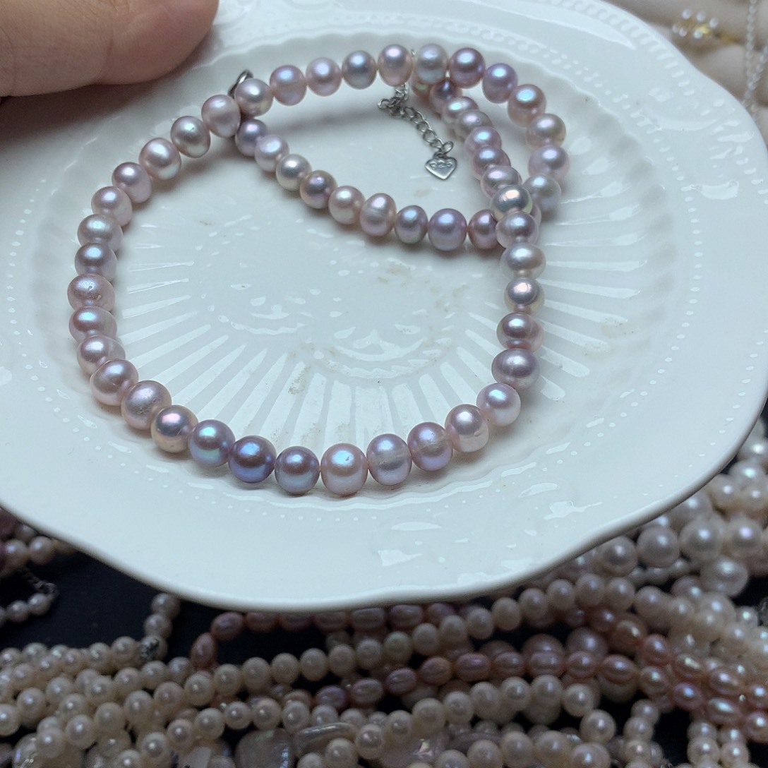 淡水珍珠6-7未镶嵌a41项链
