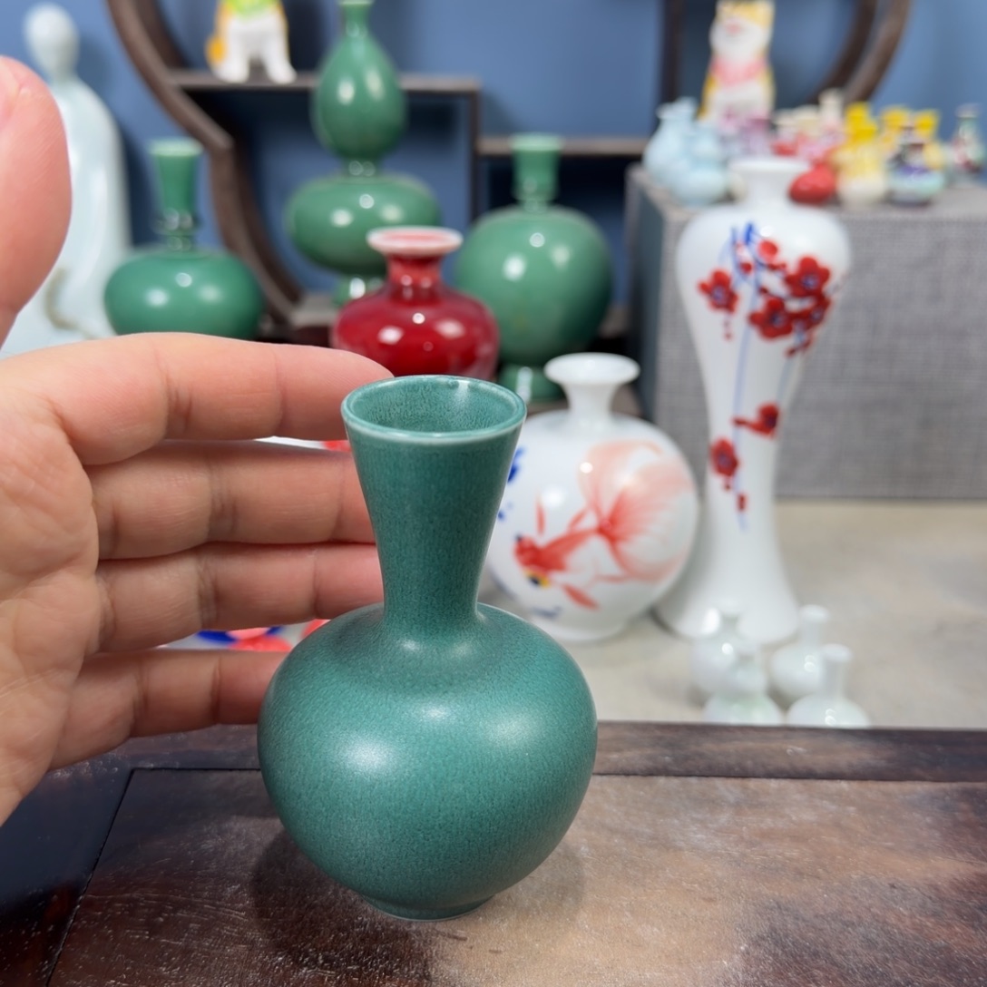 陶瓷手工小花器摆件