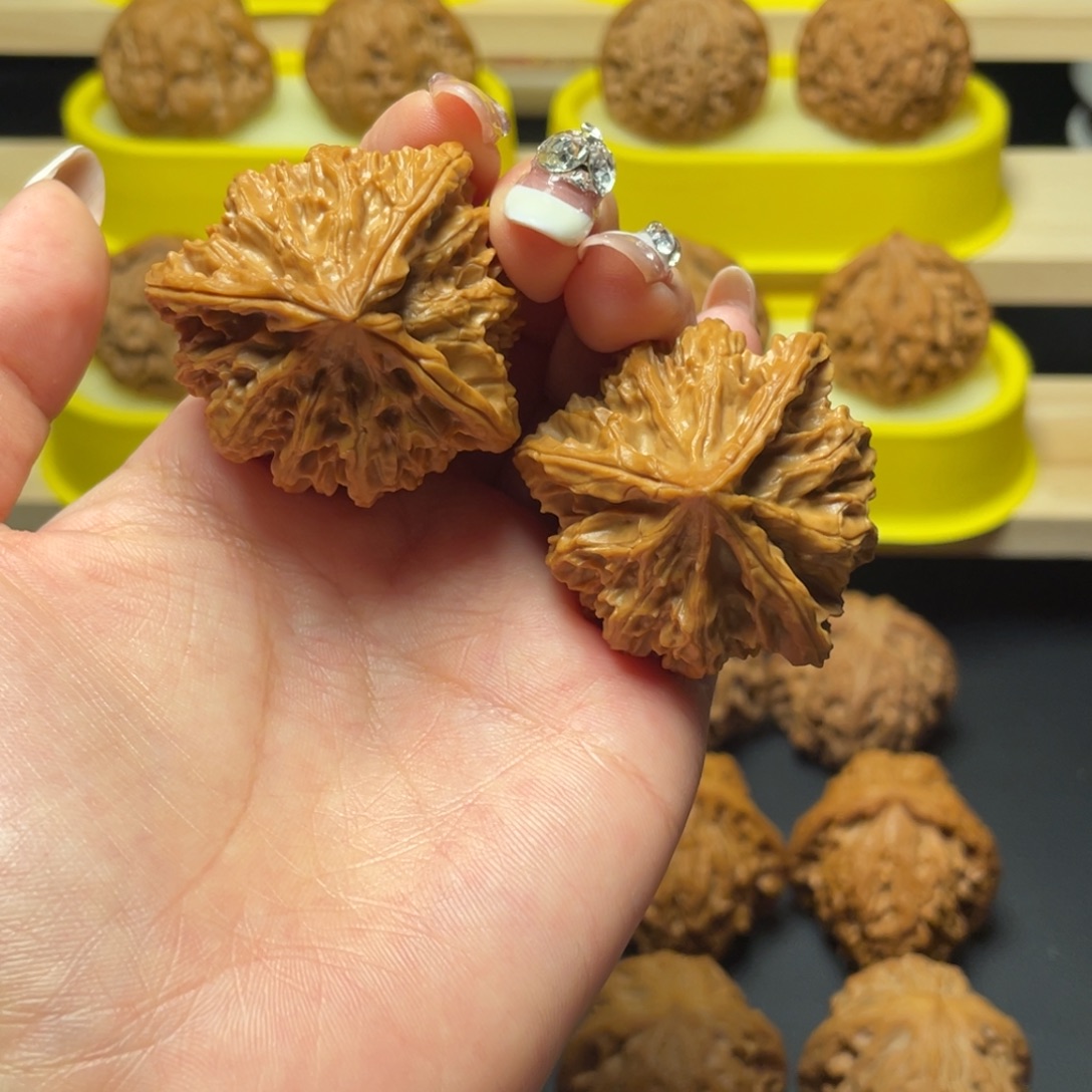 把件文玩核桃41全品三棱