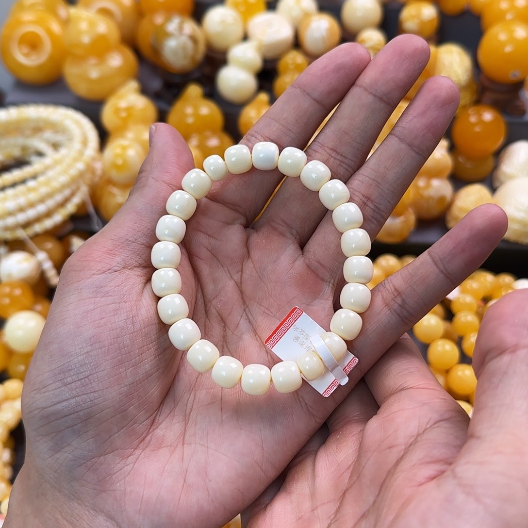 琥珀未镶嵌珠宝奇石9mm同料