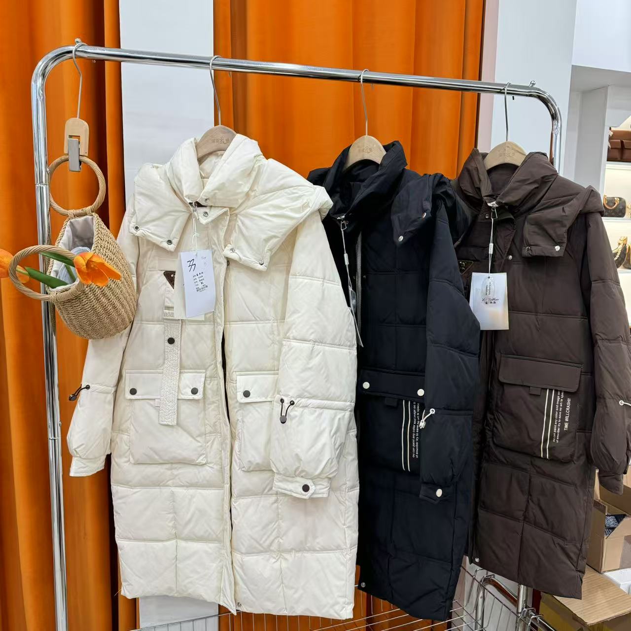 【宝贝家】866长款羽绒服