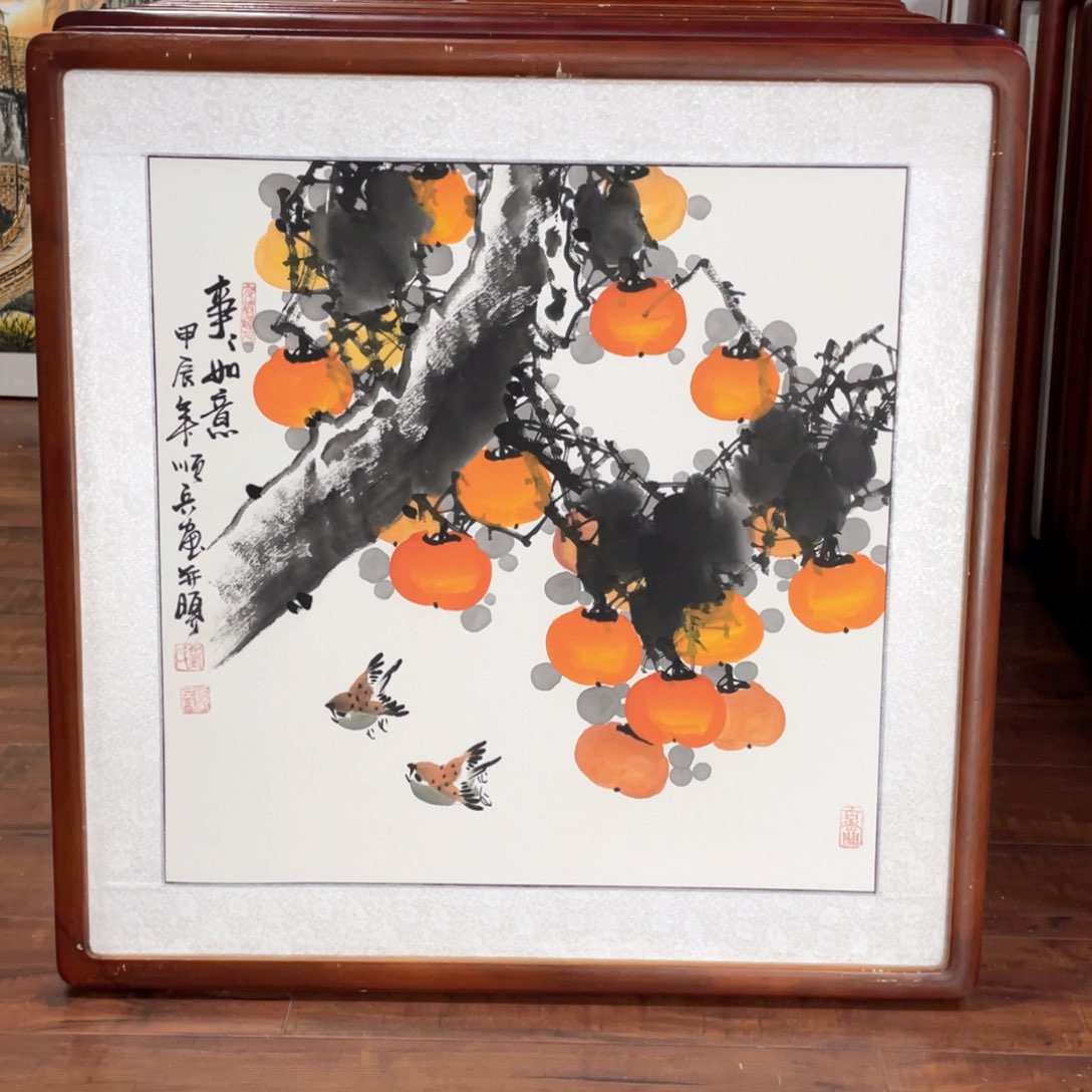 国画带框尺寸63*63厘米