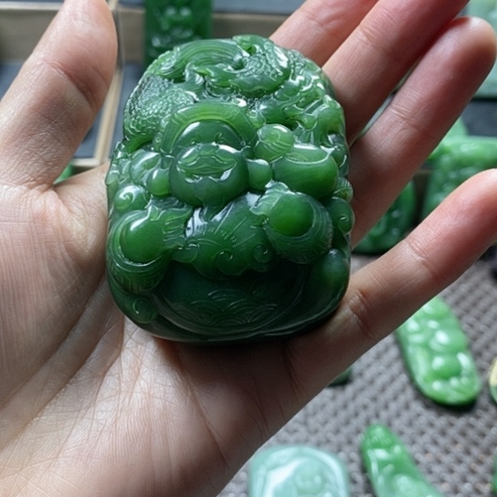 【闪购商品】和田玉挂件未镶嵌旭**升