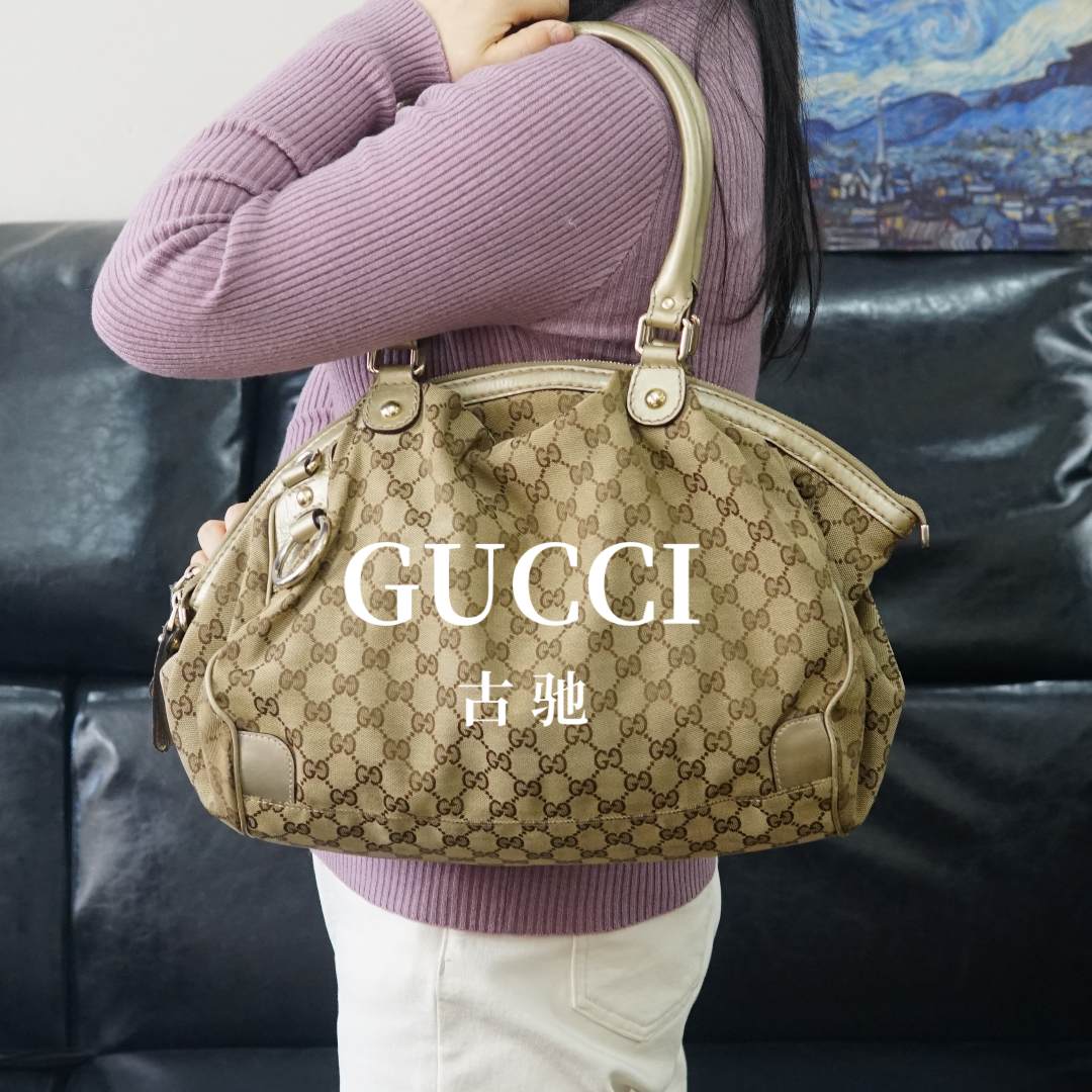 95新 GUCCI/古驰 老花单肩包/ZZ09716046/6046