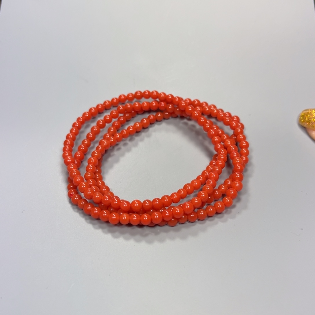 南红玛瑙小米珠3mm冷水河多圈未镶嵌
