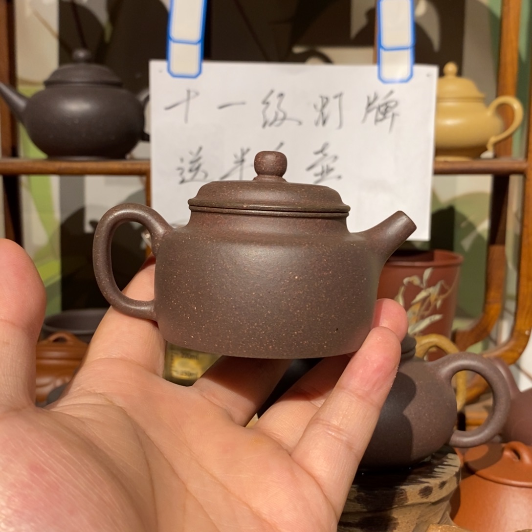 R***Q茶壶紫砂四号井底槽青柴烧小德钟120cc