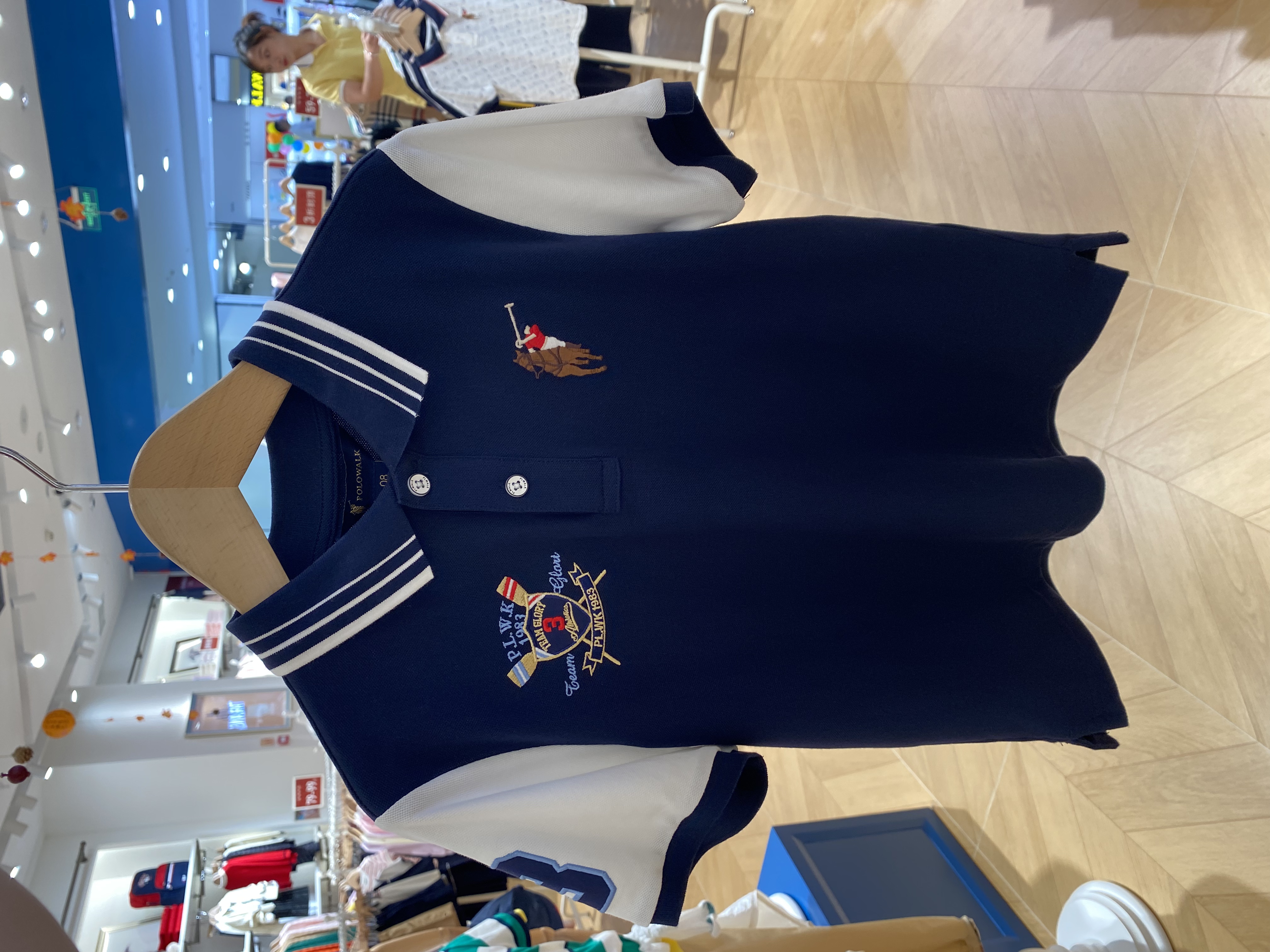 POLOWALK(129)25年新款儿童经典3字大马标男童polo衫