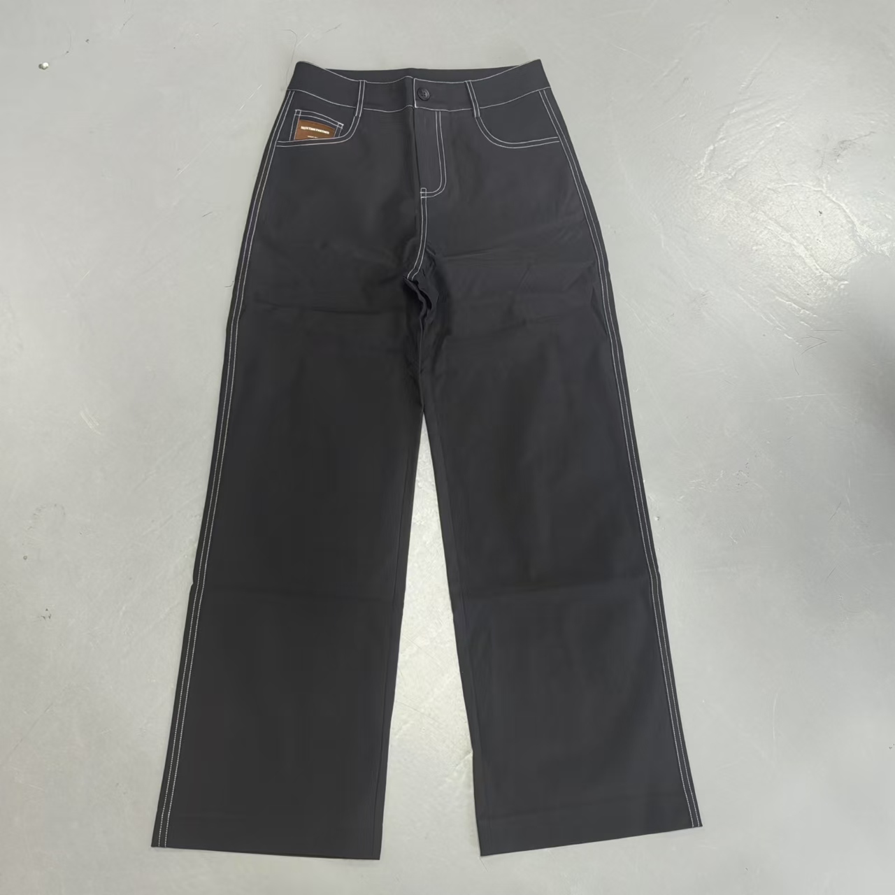 【南油玲姐】黑色直筒休闲裤A8822